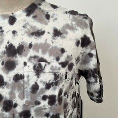 Dark Seas Knit Pocket T-Shirt Shea Black/Grey/White Tie Dye Size M NWT