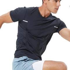 Men Sports T-shirt Fitness Short Sleeve Tee Gym Compression T Shirt Workout Casu