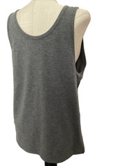 ATHLETIC WORKS DRIWORKS TRI-BLEND Charcoal Gray Heather Tank Sz S*