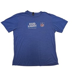 Bud Light NFL Official Beer Sponsor Tri-Blend T-Shirt 2XL Gorpcore Promotional