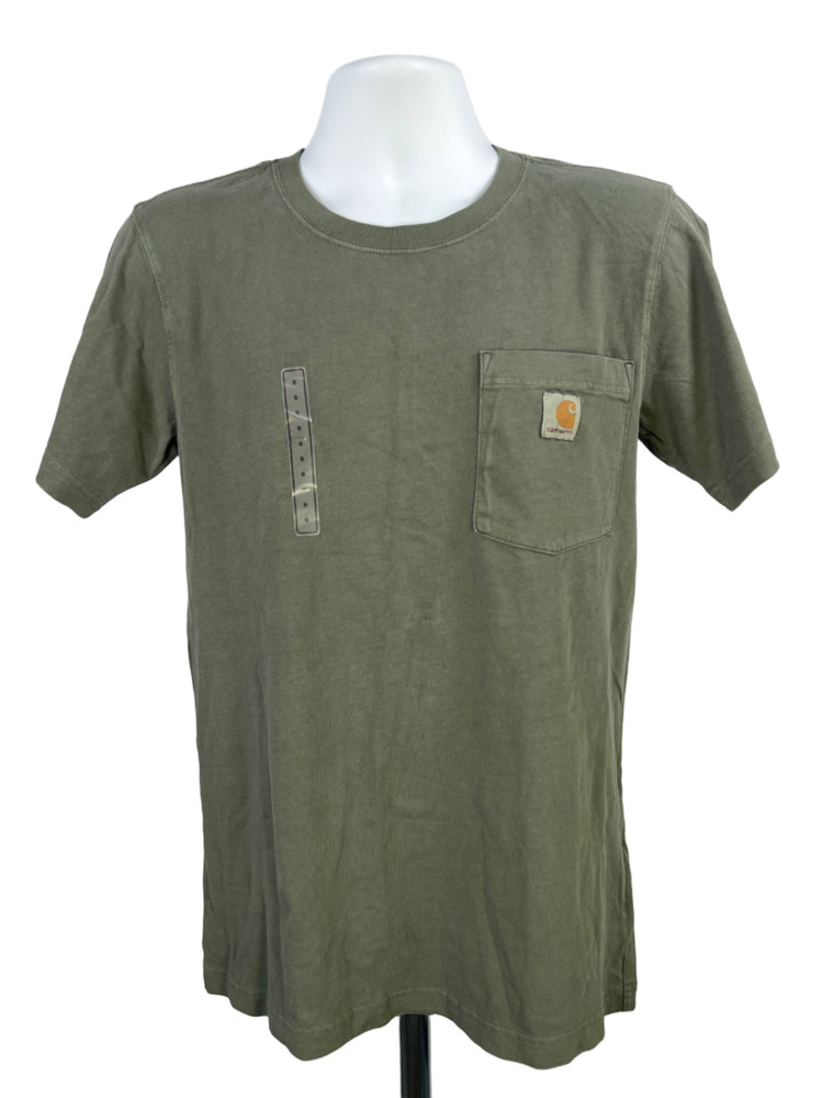 Carhartt Men’s Green Relaxed Fit Lightweight Pocket Short Sleeve Tee Shirt – S
