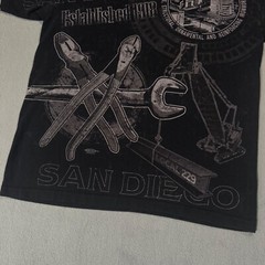 San Diego 229 California Steel Vtg Y2K AOP Construction Work Tool T Shirt XL