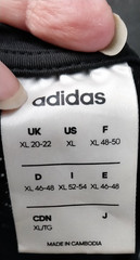 Adidas BLACK Tee Shirt Climate Control Size XL Short Sleeve