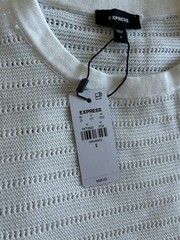 Express Men’s Tee Shirt S New With Tags White