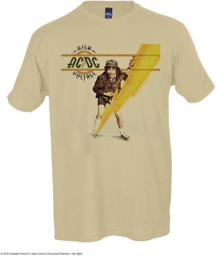 AC/DC – AC/DC – High Voltage – T-Shirt – 2XL (Natural) [New ] Natural, XXL