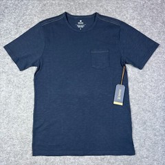 Roark Shirt Mens Small Blue Midweight Organic Cotton Sustainable Pocket Surf T