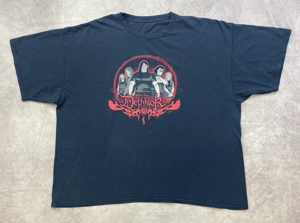 Vintage Dethklok Tour Tee Shirt Size 2XL Y2k Metal Adult Swim Metalocalypse
