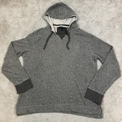 Banana Republic Hooded Long Sleeve Shirt Men’s Size Large Gray Light Weight Knit