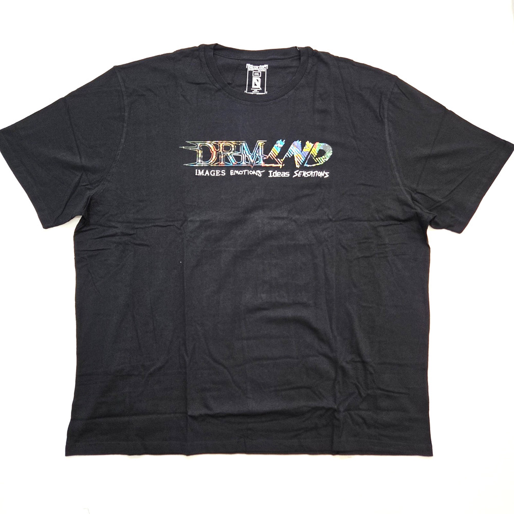 Dreamland Men’s Big & Tall T-Shirt Black Classic Multi Color Design Graphic 6XL
