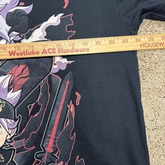 Anime Asta & Liebe Demon Mens XL Black Clover Black T-Shirt Cotton