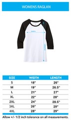 Autism Mom Bun Puzzle Pieces Womens 3/4 Sleeve Raglan Shirt