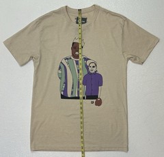 ROUTINE BASEBALL Size Medium Beige Biggie Smalls Sandlot T-shirt NWT