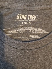 Star Trek Distressed Vintage Look T-Shirt L Gray