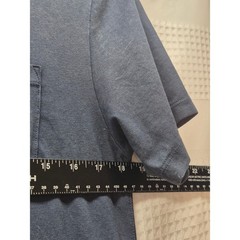 VRST T-Shirt Mens Size S Blue Crew Neck Short Sleeve Chest Pocket Stretchy 7365