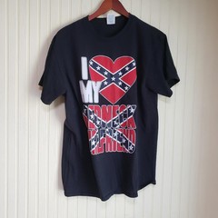 Delta Pro Weight Shirt Mens Medium Black I Love My Redneck Boyfriend Graphic Tee