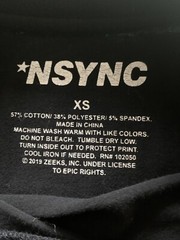 *NSYNC “No Strings Attached” Men’s Black Graphic T-shirt On *NSYNC Label Sz XS