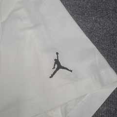 Jordan Shirt Mens XL White Black Embroidered Wordmark Jumpman Logo Nike Air Tee