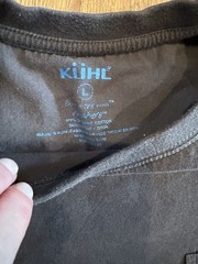 KUHL Men’s Black Cotton Knit Short Sleeve Crew Neck Pocket Logo T-Shirt L