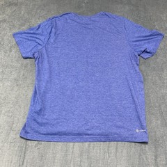 Adidas Aeroready T Shirt Mens XL Purple 3 Stripe Logo Moisture Wicking Athletic