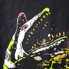 Beetlejuice Black Short Sleeve T-shirt Neon Design 100% Cotton Mens Size L