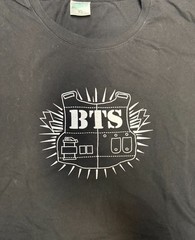 BTS JIMIN 95 Bullet Proof Vest Logo Black Shirt Yangronhua XL 20.5″ x 24″