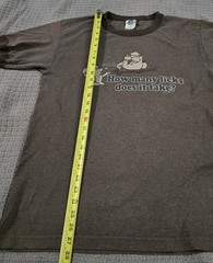 Vintage Ringer OWL How Many Licks Tootsie Pop T-Shirt Size Med Retro