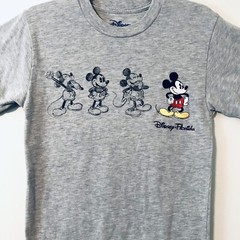 Disney Florida Mickey Mouse Sketch Drawing & Embroidery Gray T Shirt Sz S 34-36
