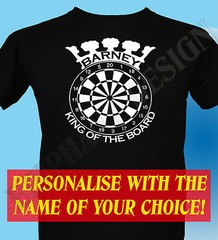 Darts Player Personalised T-Shirt Men Women King Queen Darts Many Sizes Colours