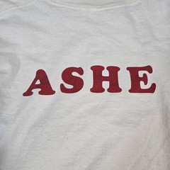 Ashe Moral Of The Story Graphic Shirt XL Cream Long Sleeve Indie Pop Concert Tee