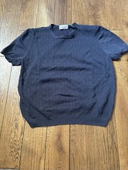 Super Cool Alfred dunner Sweater T Shirt Synthetic Embroidered Black Top