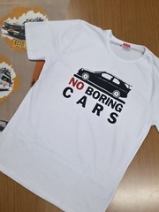 VINTAGE NO BORING CARS CAR JERSEY T-SHIRT – FORD ESCORT COSWORTH CSW