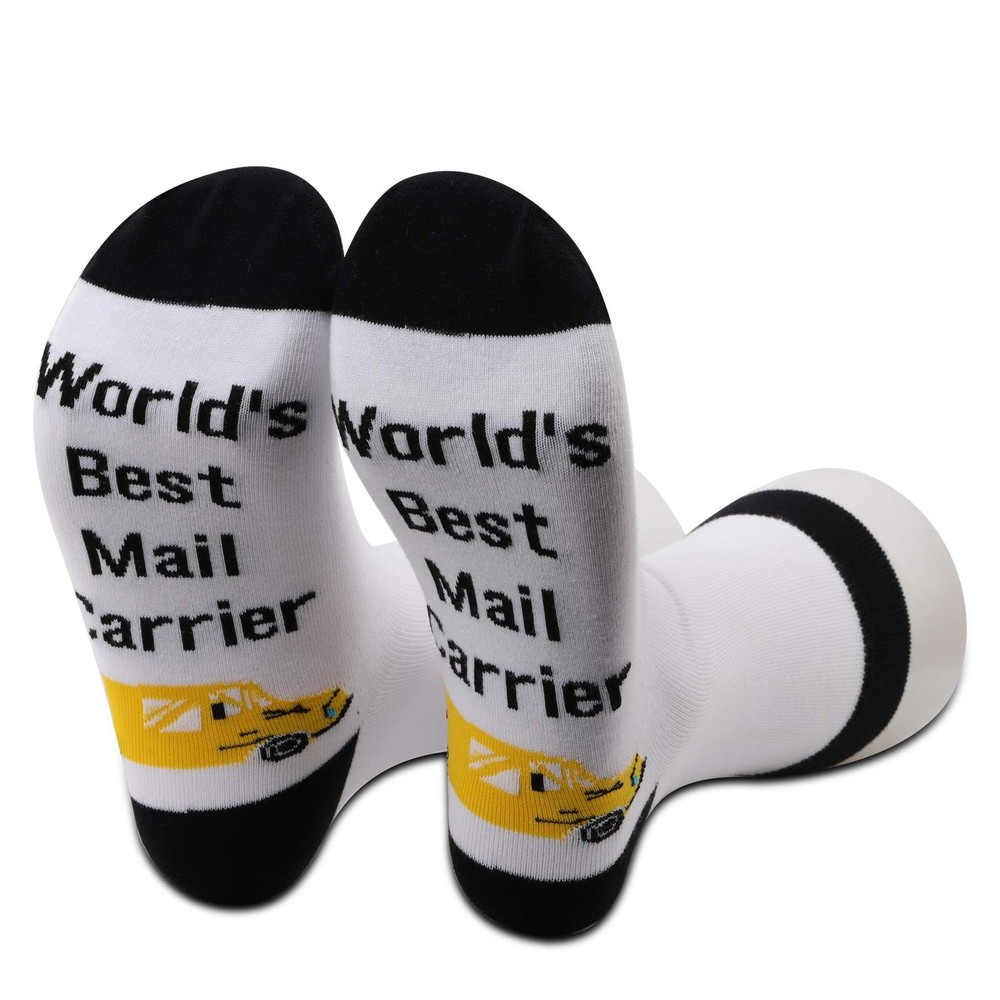 Funny Mail Carrier Socks Postman Gift Post Office Merch Novelty Apparel