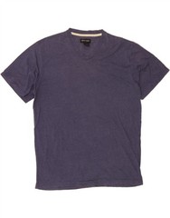 PIERRE CARDIN Mens T-Shirt Top Medium Navy Blue Cotton BD21