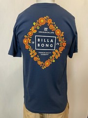 Billabong Mens Shirt Small Medium Short Sleeve Tailored Flower Wreath Graphic