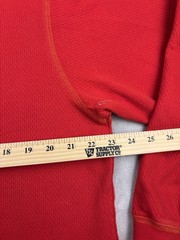 Vtg 90s Y2K Mossimo skate Red Raglan Long Sleeve Shirt Men’s Size Large