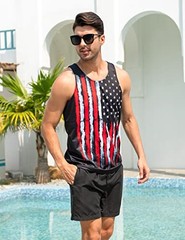American Patriotic 3D Tank Top Mens Womens Unisex