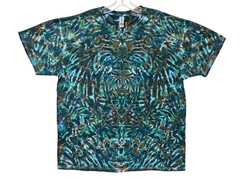 Tie Dye Shirt | Mossy Green Blotter Scrunch | Handmade | Unisex | Tall | Women’s