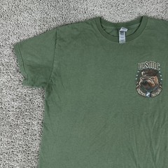 United States Marine Corps Shirt Mens Medium Green Semper Fidelis USMC Military