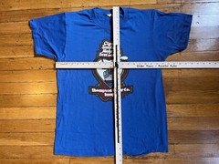 VINTAGE Cigar Smokers Make The Best Lovers Tampa Shirt Large Blue 80s