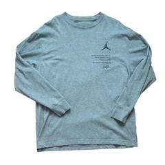 Jordan Jumpman Long-Sleeve T-Shirt-Michael Jordan-Gray-Large-GUC