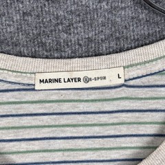 Marine Layer Shirt Mens Large Striped ReSpun Short Sleeve Cotton Stretch Tee