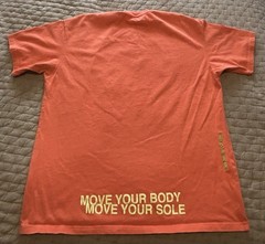 Y2K Nike World Tour Orange Tennis T-Shirt Size Large