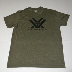 Vortex archery men’s olive green logo tshirt large