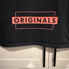Mens ADIDAS Originals Black Logo Graphic Print Tee T Shirt Sz M