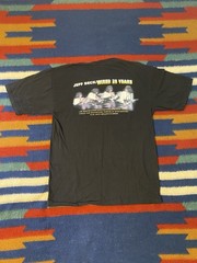 Vintage Jeff Beck T-Shirt Sz Large Black Double Sided Rock 2001 Wired 25 Years