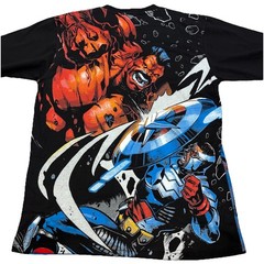 Captain America Red Hulk AOP All Over Print T-shirt Sz XL/2XL Comic Avengers