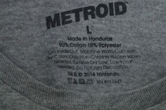 Nintendo Metroid NES Samus Aran T-Shirt Men’s Size L Gray Adventure Series T0431