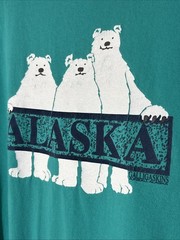 Vintage 90’s OSFA Galligaskins Juneau Alaska Sleepshirt RARE Oversize Polar Bear