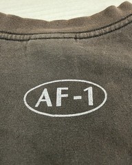 Vtg Nike Air Force 1 Shirt Black Sun Faded Distressed Grunge Hip Hop Y2K Mens L