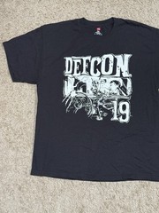 Hanes Men’s Black DEFCON 19 Hacker Graphic Logo Tagless Cotton T-Shirt XL